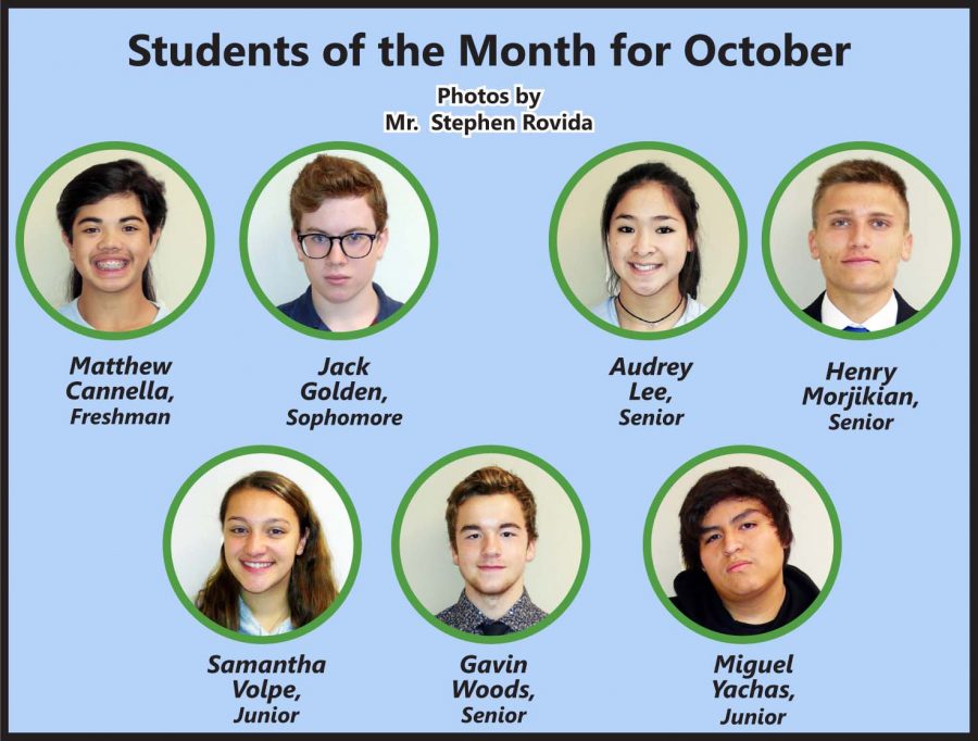 Students of the Month for October