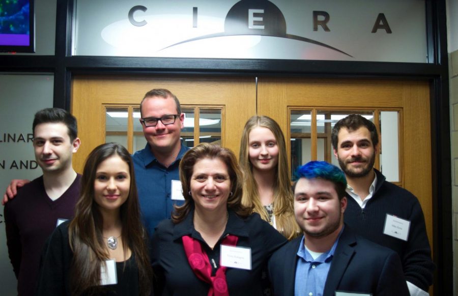Senior Sam Imperato (bottom right) appears with the team of astrophysicists with whom he is interning.
