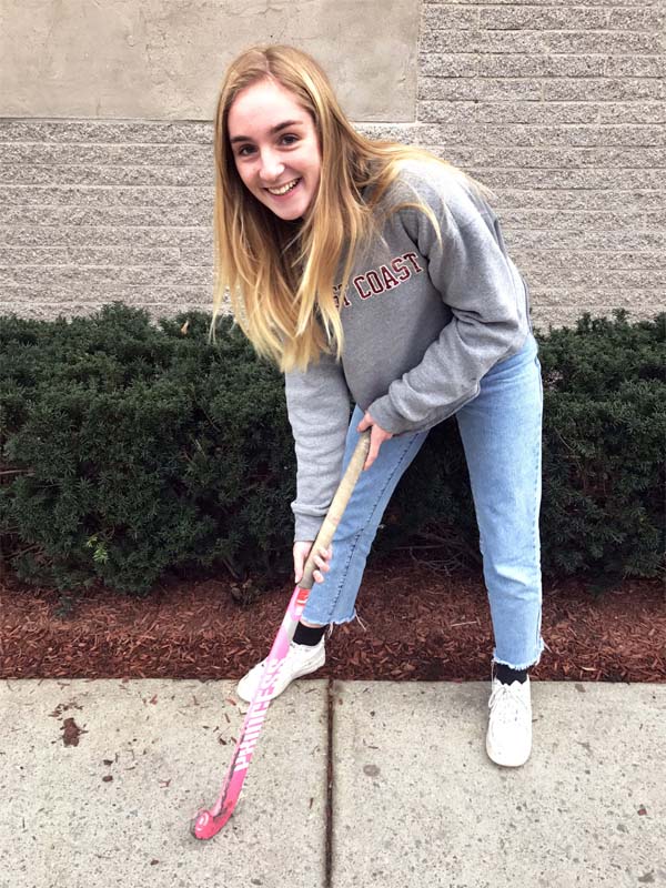 Sophomore Kim Ridderhof loved playing for the varsity girls field hockey team this season.