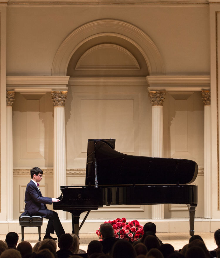 Dylan Giglio earned  the honor of playing piano at Carnegie Hall.