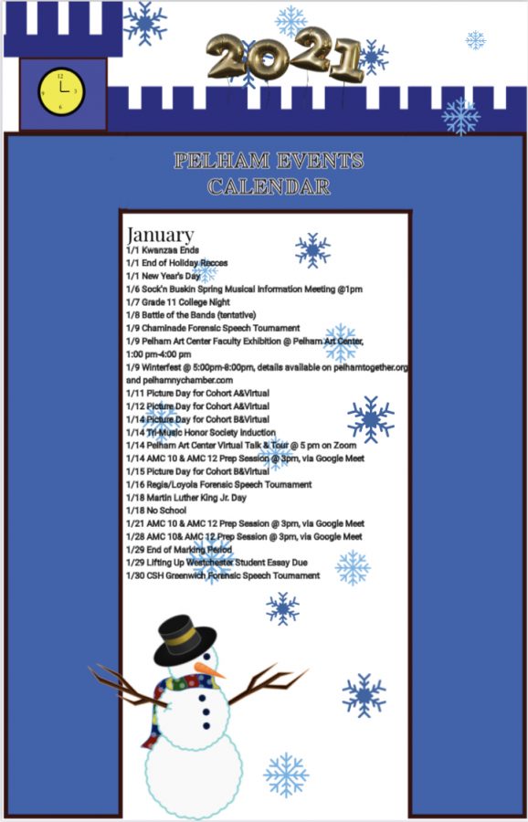 January Events Calendar