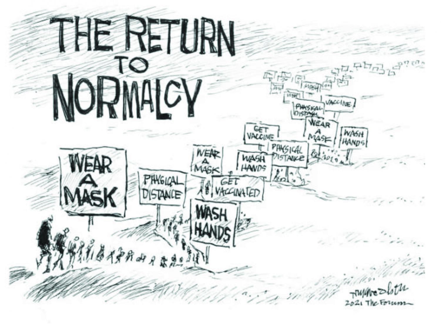 OP ED A Slow Return to Normalcy The Pel Mel