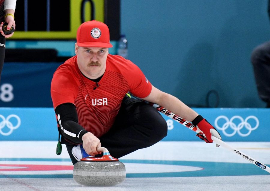 Matt Hamilton and the U.S. men’s curling squad won their opening tilt at the Olympics.